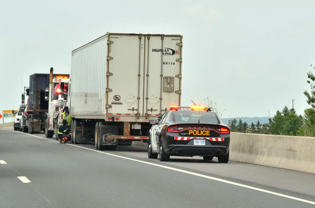 fatal truck collides on highway